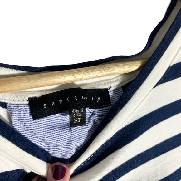 Anthropologie | Sanctuary Skye Lace Back/Corset Tie Blouse - Picture 4 of 5